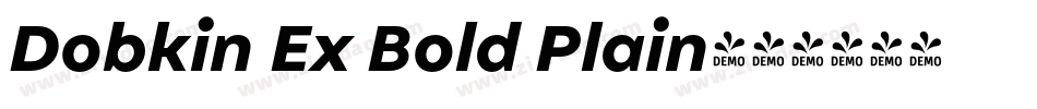 Dobkin Ex Bold Plain字体转换